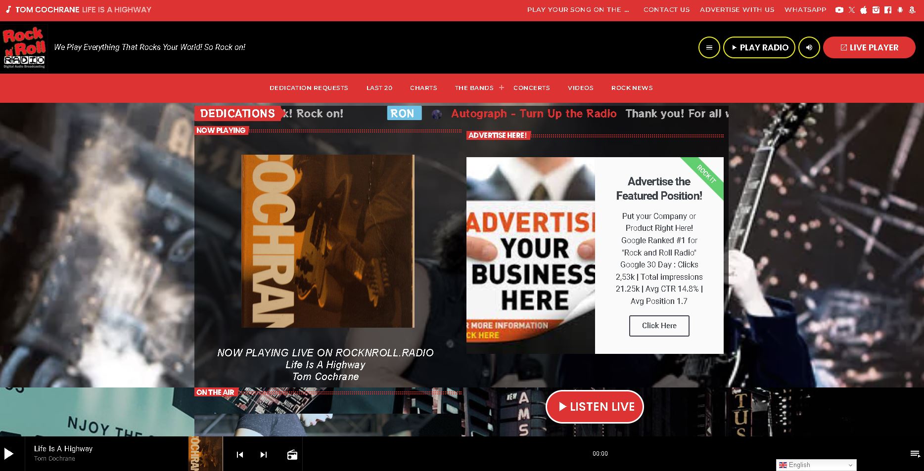rock n roll radio website